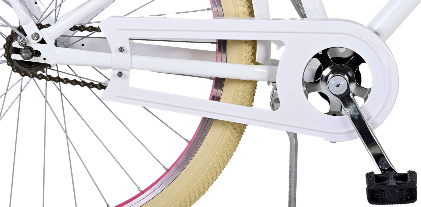 Virerare Eccellenti biciclette per bambini - Girls - 26 pollici - Bianco - Freni a due mani