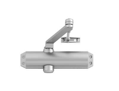 Chiudiporta Assa Abloy DC120 e 2 3 | incluso braccio a forbice | colore argento ev1. | 180-15° - 10037201