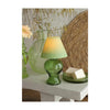 Ideas 4 seasons vaso portavelas lámpara té suave verde h16cm