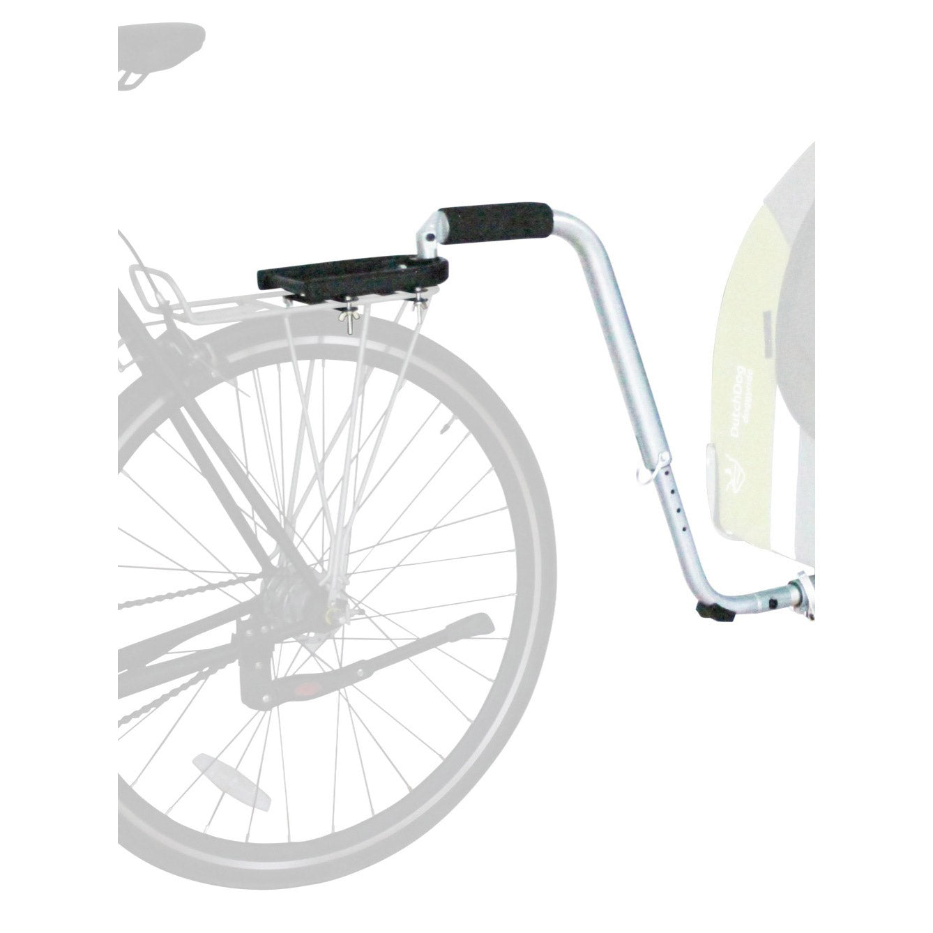 Dogchdog doggyride doggyride dutchdogdesign kit di bici posteriore posteriore grigio grigio