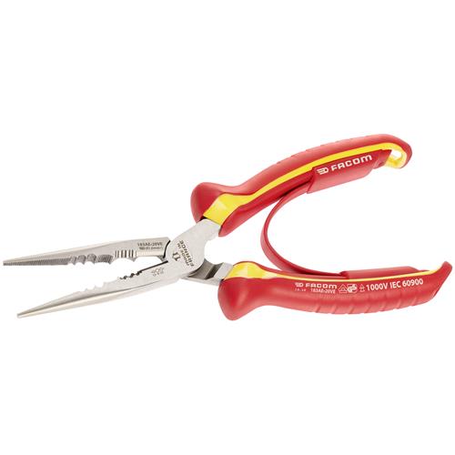 Pinza a becchi mezzotondi Facom 1000v 200mm