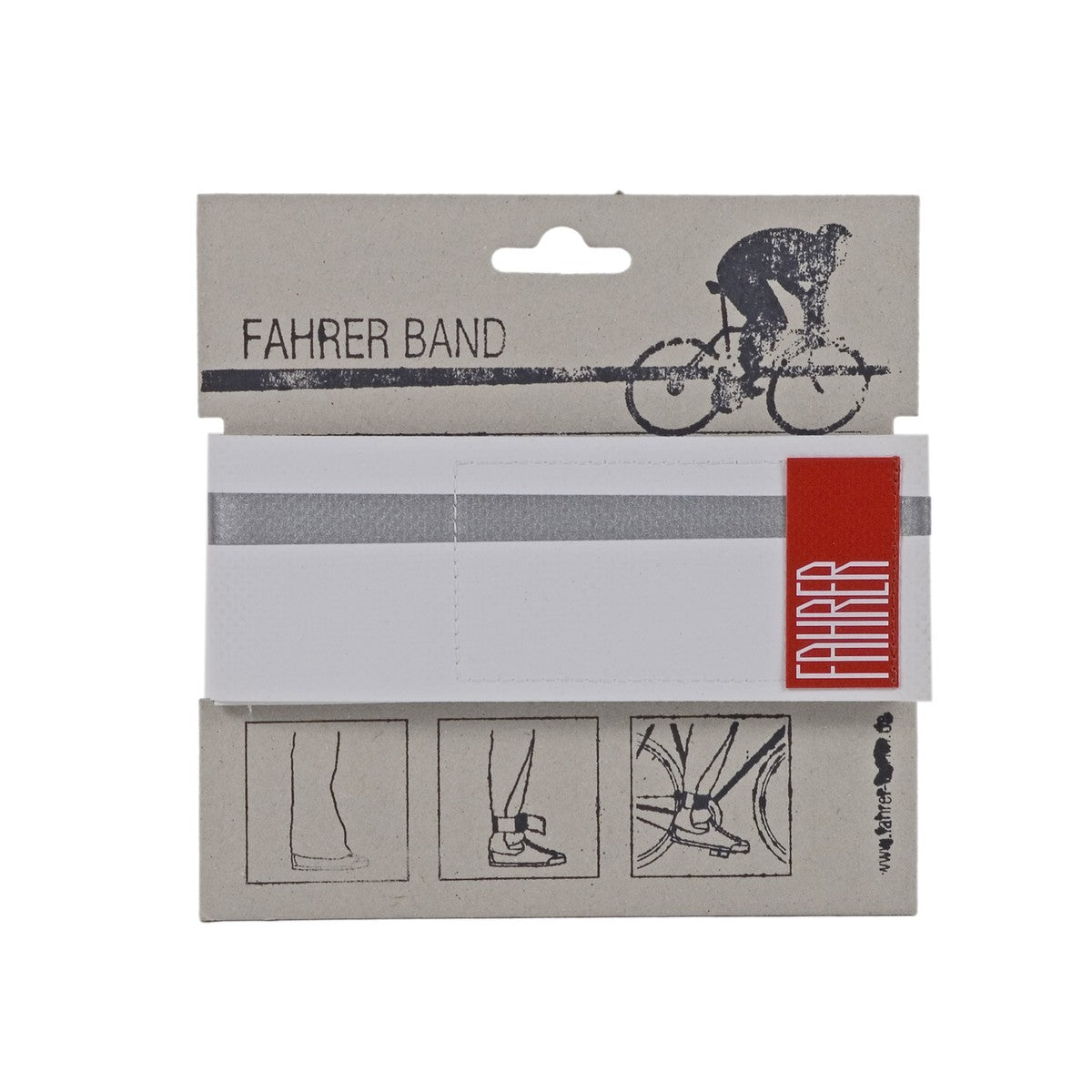 Fahrer Broekklem Band Refelecent White
