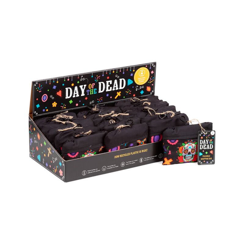 Borsa pieghevole in Rpet - dia de los muertos