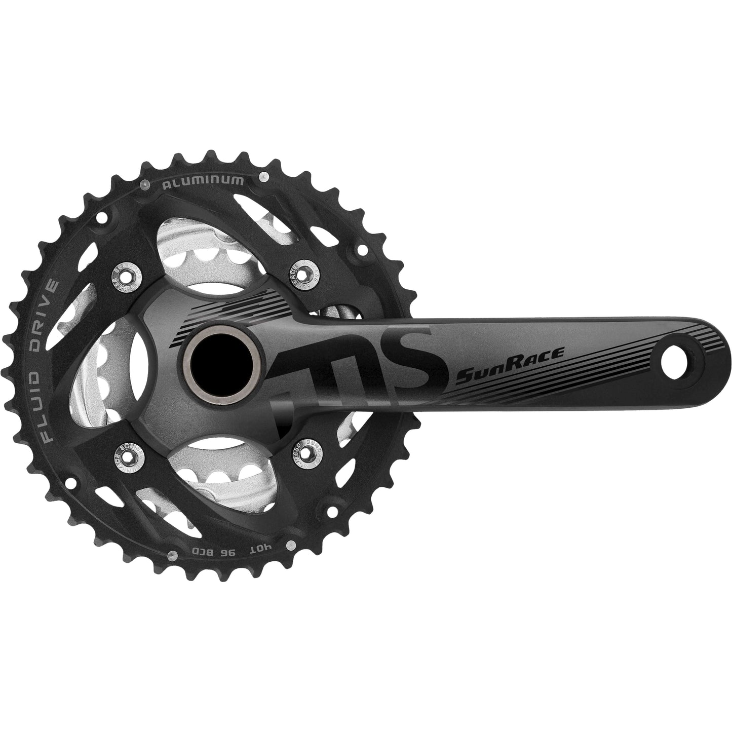 Sunrace crankstel fcms50 10v 40 30 22 175mm +bb-set