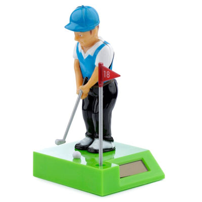 Figura solare di golfista