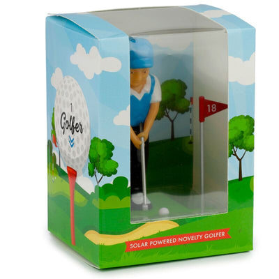 Figura solare di golfista