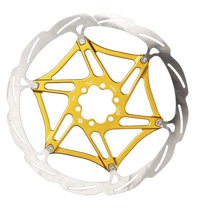 Disco Formula 2 piezas - 6 tornillos - ø203mm - dorado