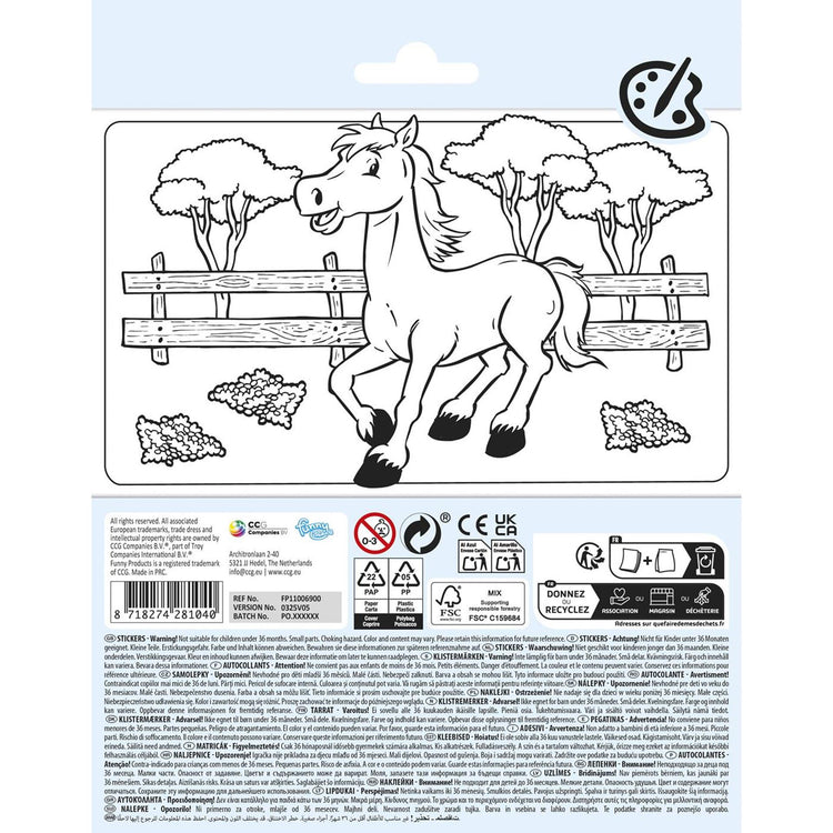 Caballos de pegatinas totum