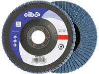 Disco lamellare Cibo 125mm blu 40 piatto acciaio inox | 10 pezzi
