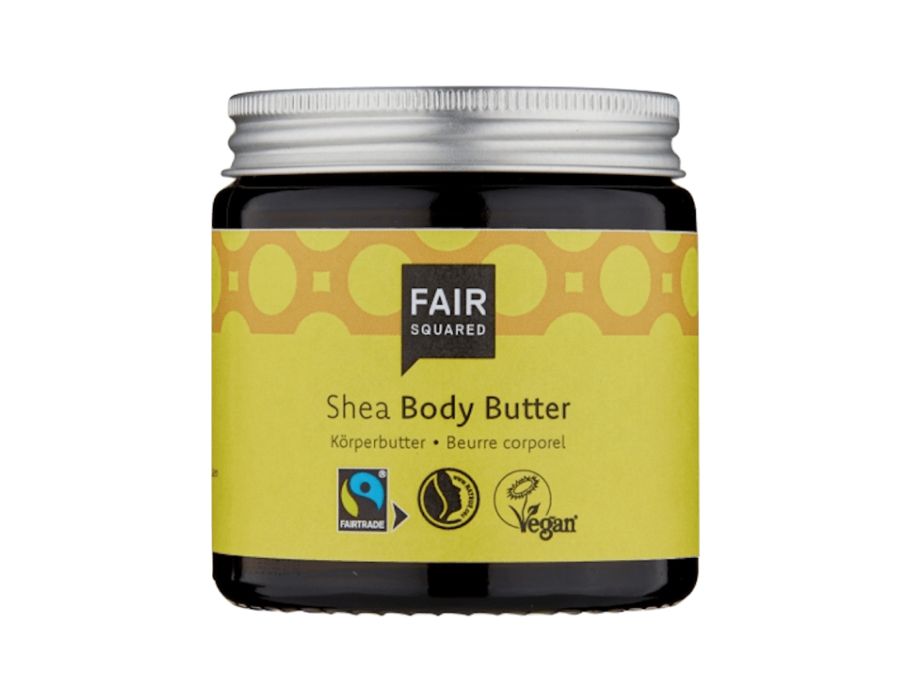 Shea di burro corporeo quadrato da 100 ml zero rifiuti