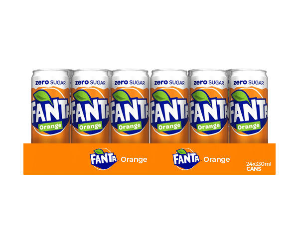 Fanta zero naranja lata (24x 33cl)
