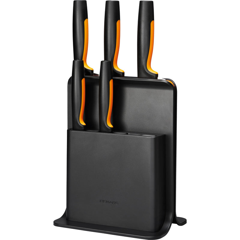 Fiskars Functional Form Ceppo di coltelli in plastica con 5 coltelli