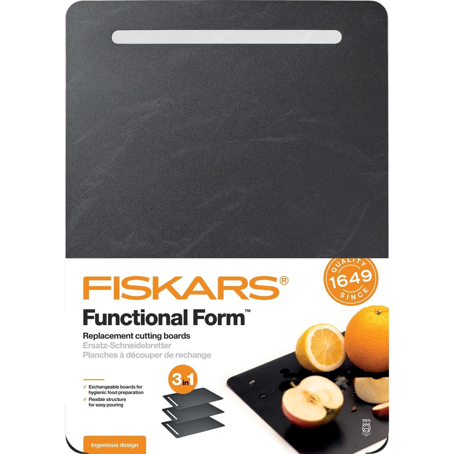 Fiskars Functional Form Tablas de cortar de plástico de 3 piezas