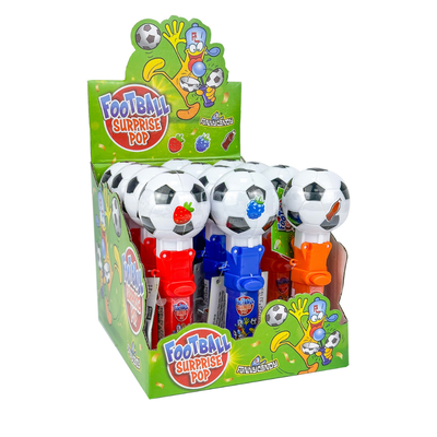 Divertido caramelo sorpresa de fútbol (12x 10gr)