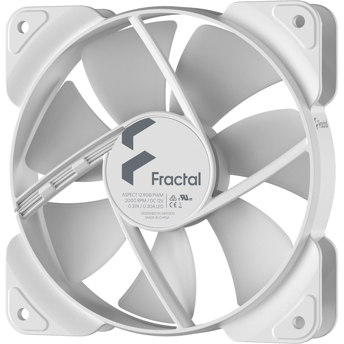 Fractal Design Aspect 12 RGB PWM White Frame