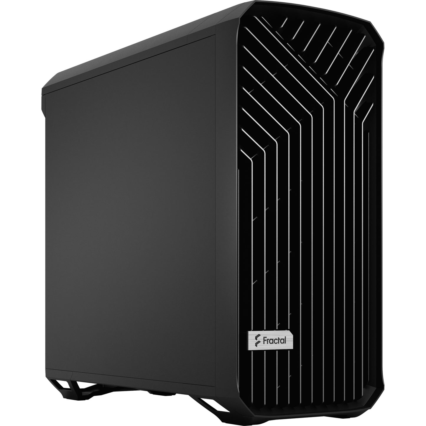 Diseño fractal torrent negro sólido