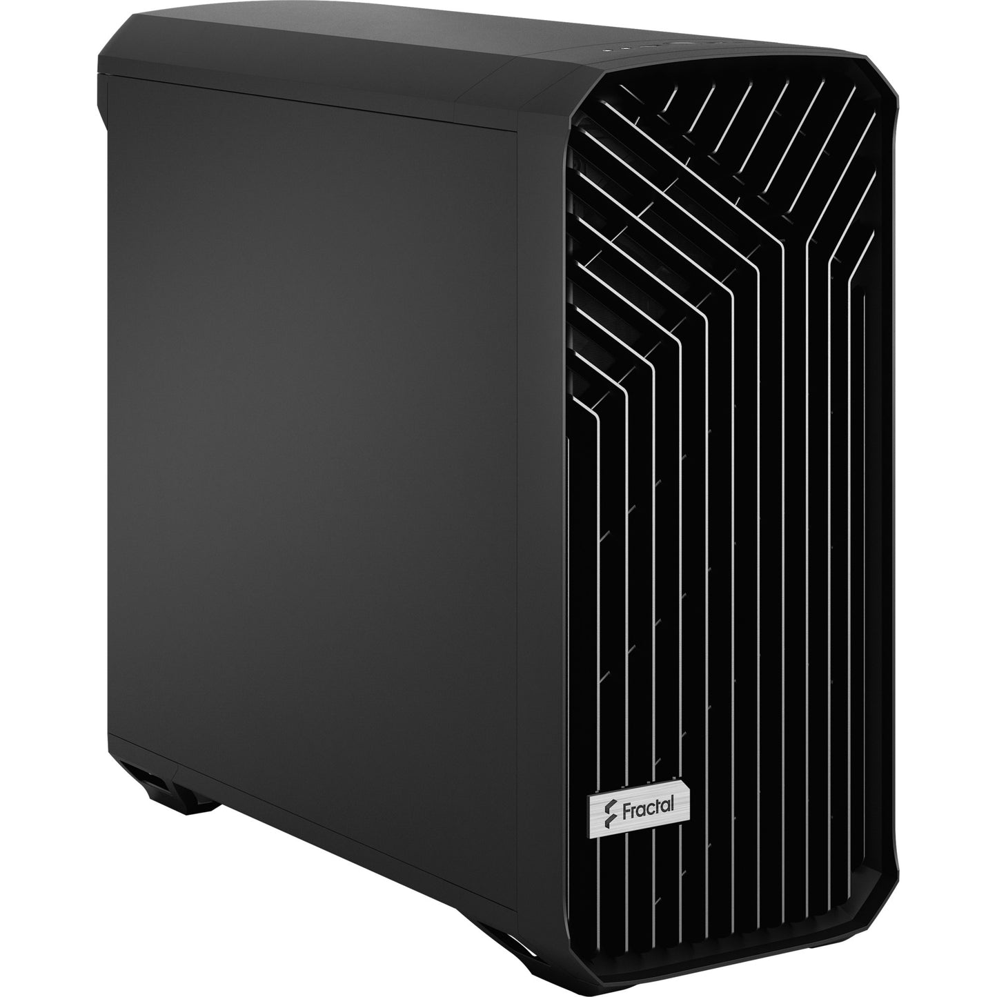 Diseño fractal torrent negro sólido