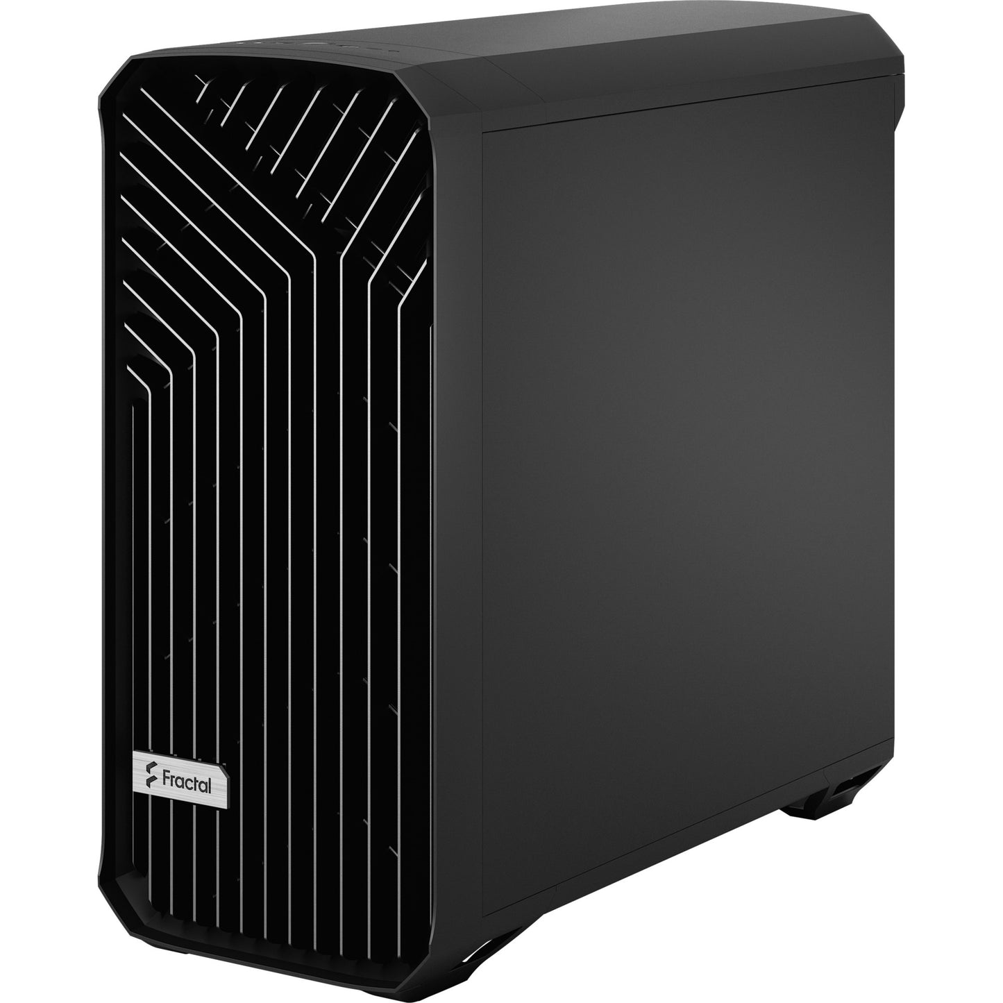 Diseño fractal torrent negro sólido