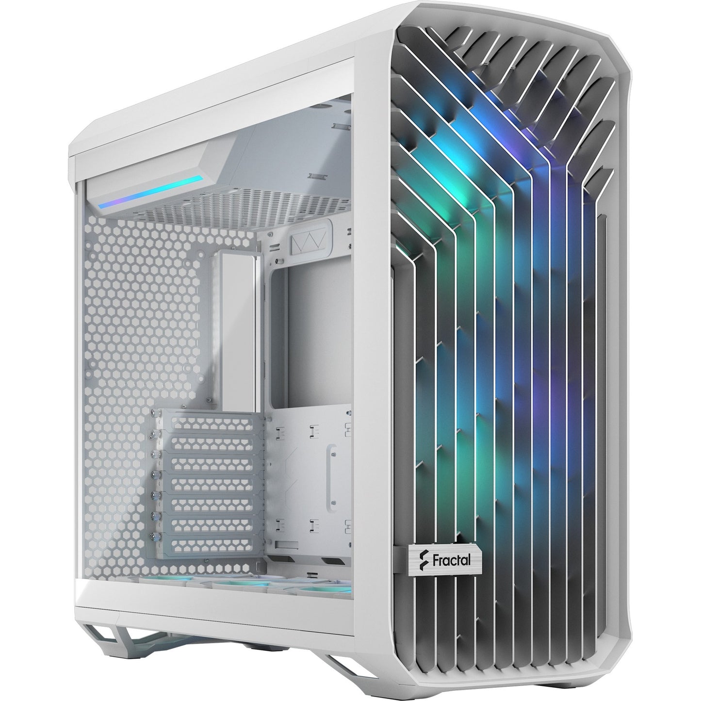 Diseño fractal torrent blanco rgb tg tinte transparente