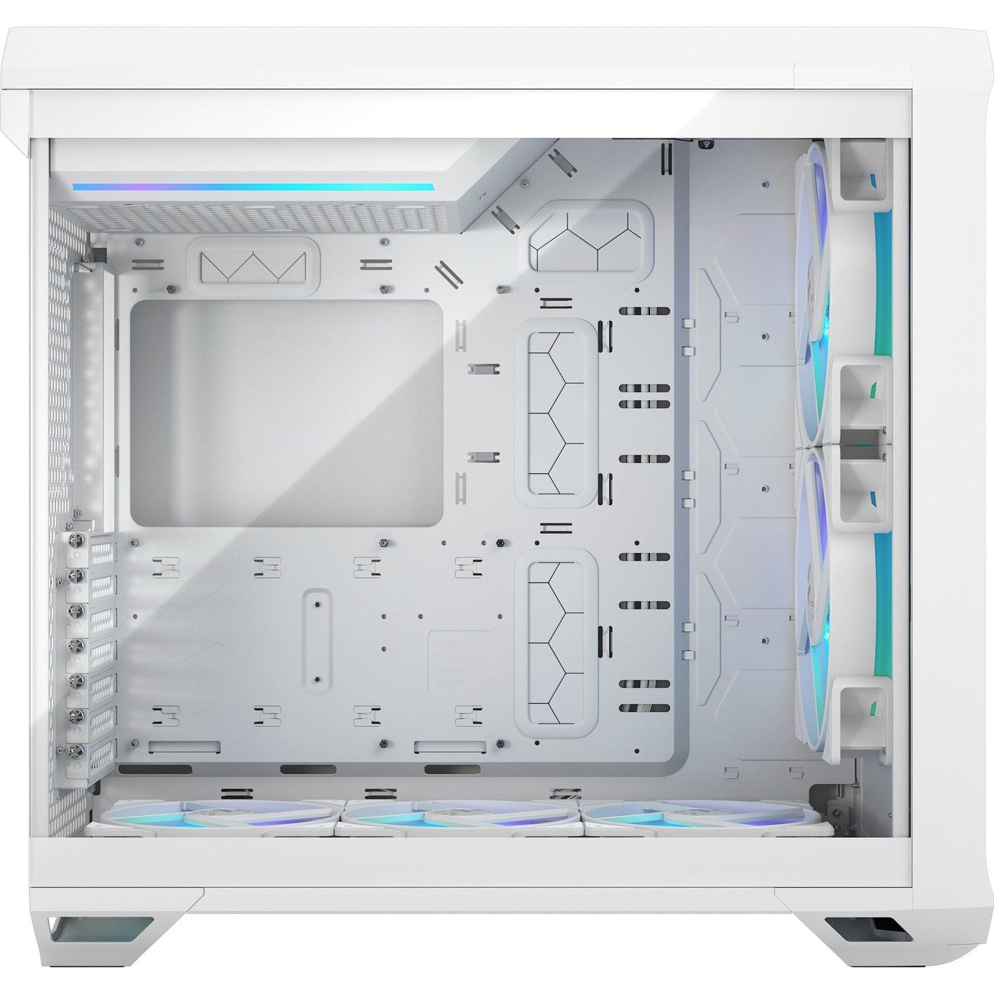 Diseño fractal torrent blanco rgb tg tinte transparente