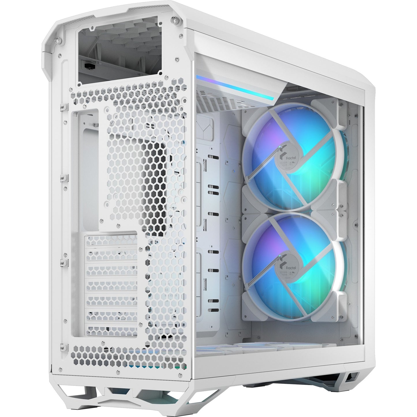 Diseño fractal torrent blanco rgb tg tinte transparente