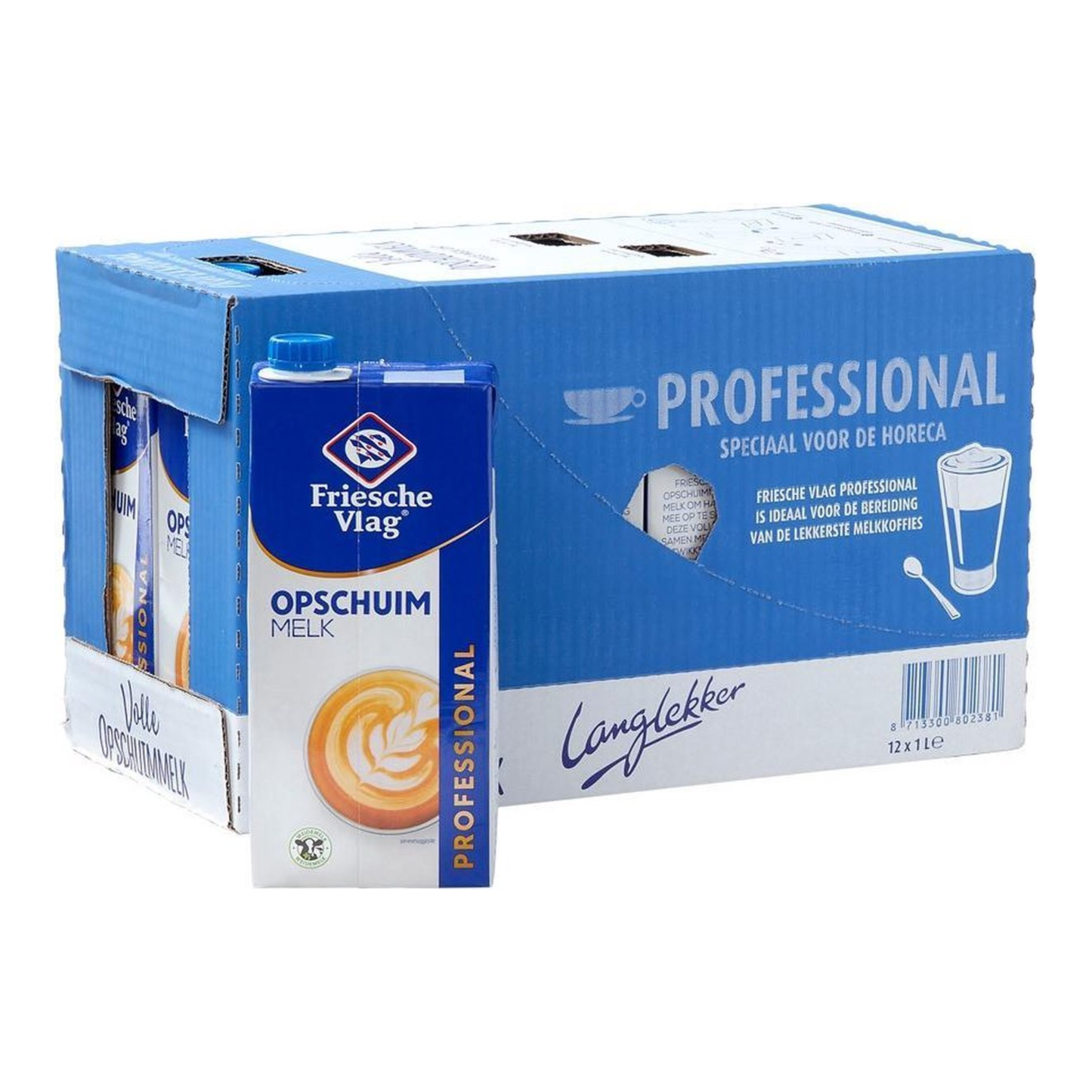 Friesche vlag opschuimmelk pak (12x 1 liter)