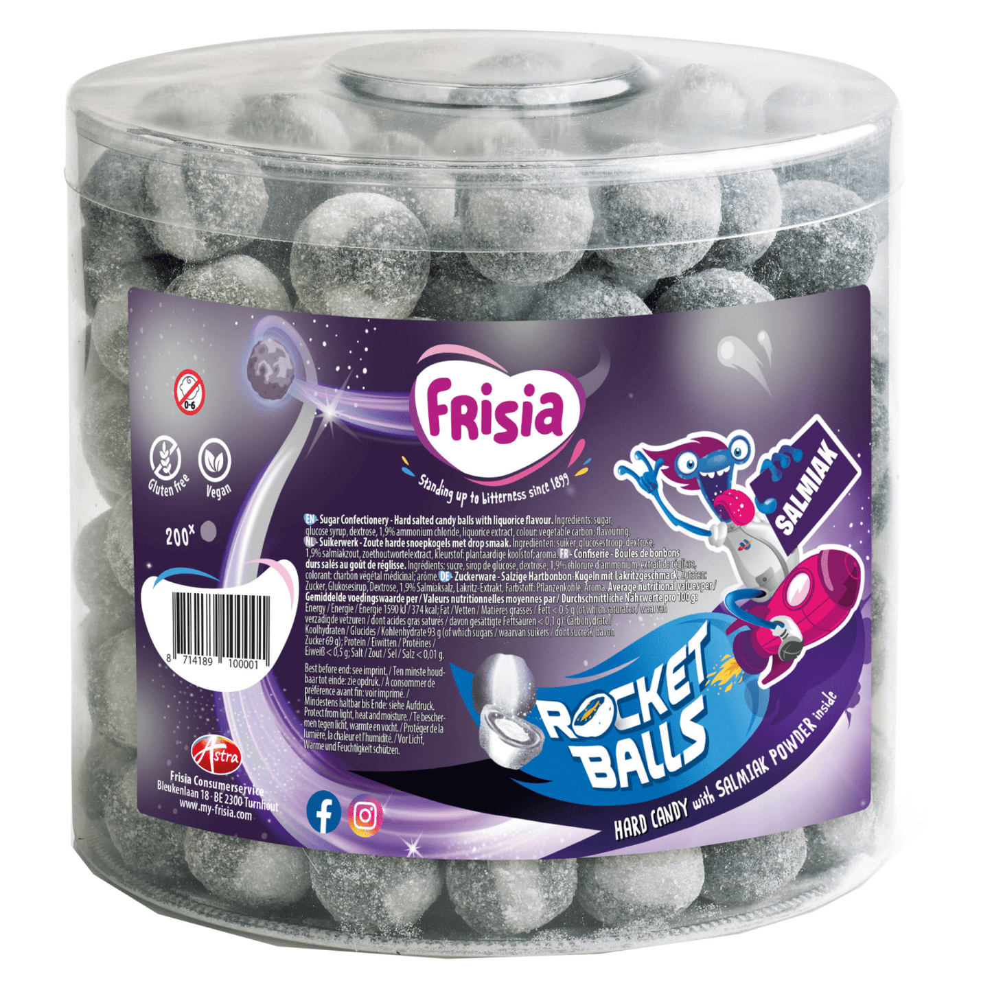 Bolas de rúcula Frisia bolas de sal amoniacal (200 piezas)