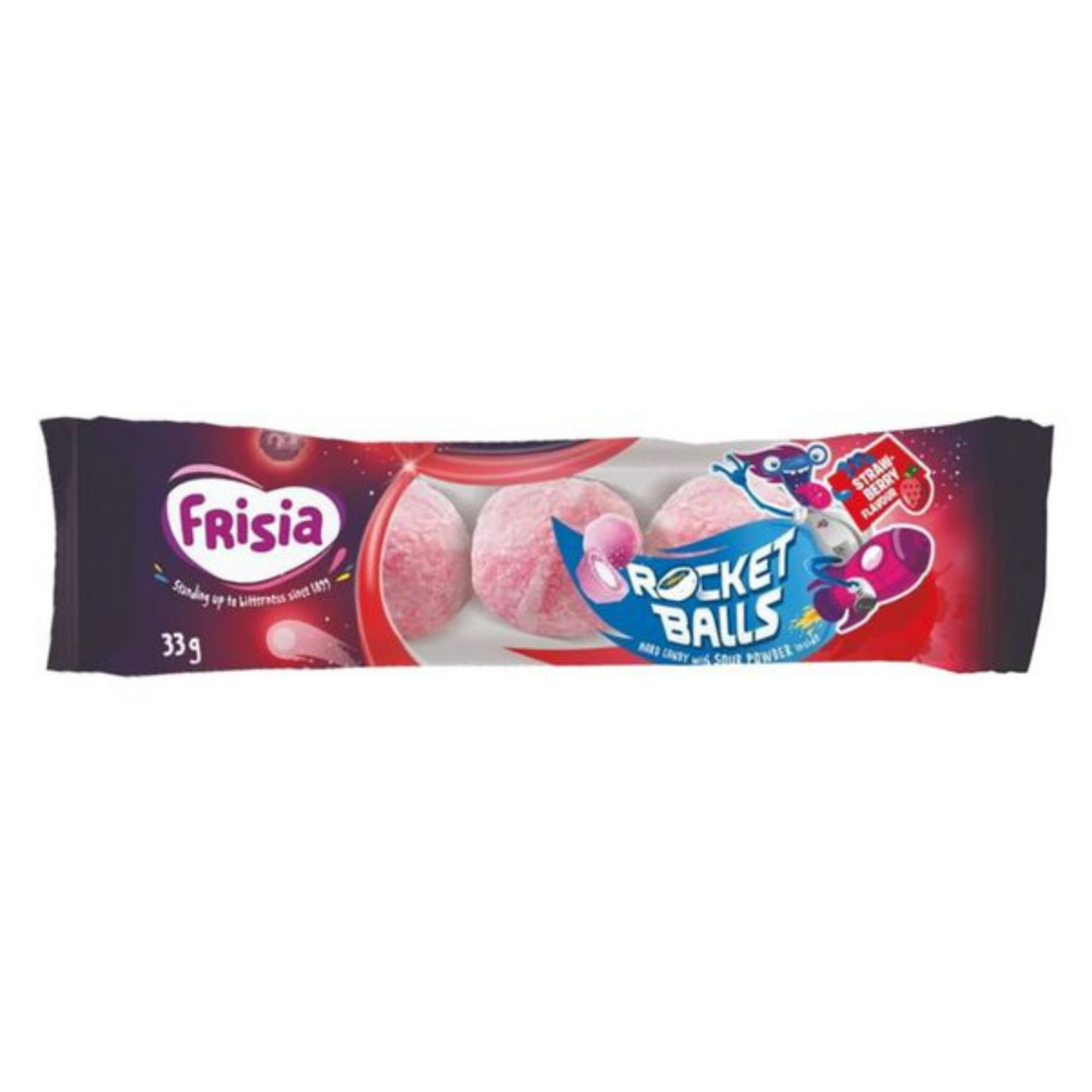 Bolas de rúcula Frisia bolas de fresa ácida (paquete de 50x 5)