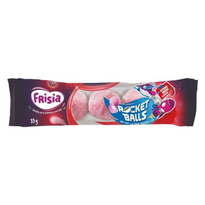 Frisia rocket balls sour strawberry balls (50x 5-pack)