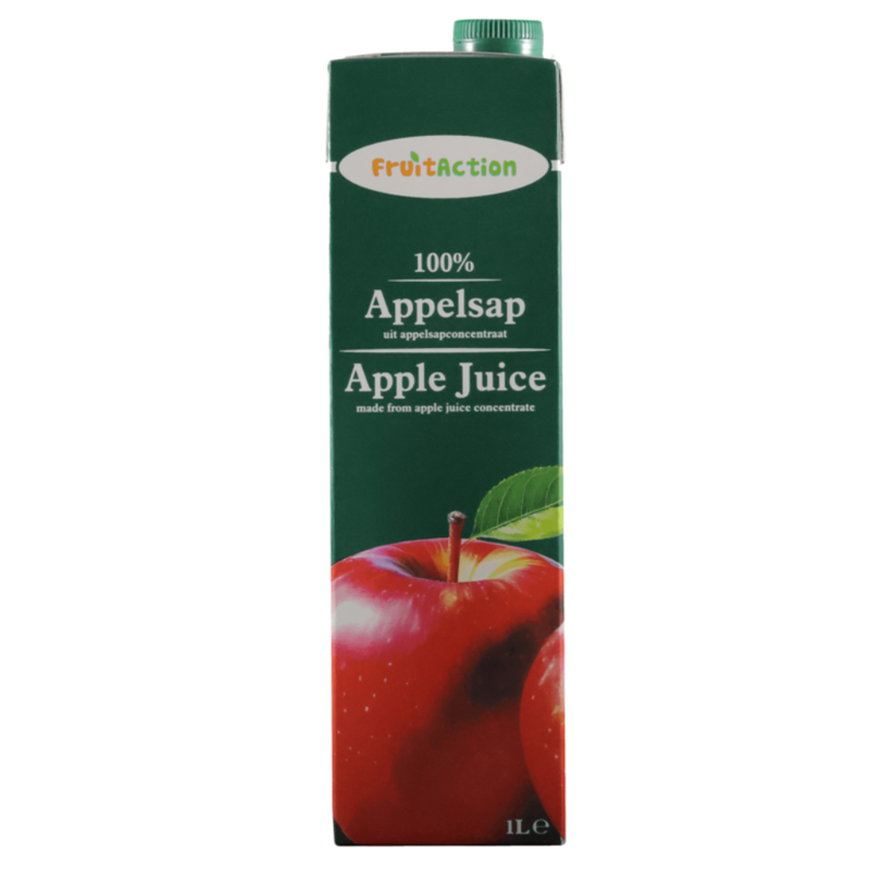 Pack zumo de manzana Fruit action 100% (6x 1 litro)
