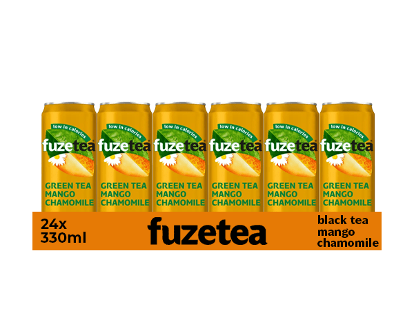 Fuze tea té verde mango lata (24x 33cl)