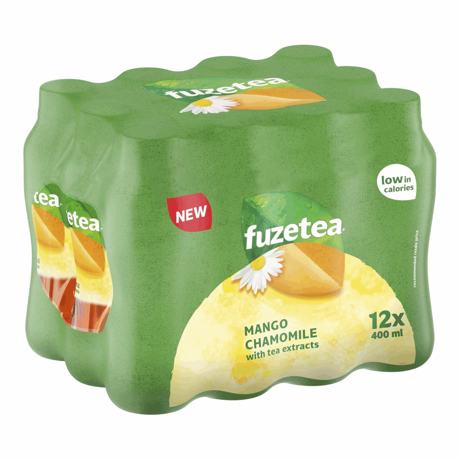 Fuze tea té verde mango manzanilla tapa (12x 40cl)