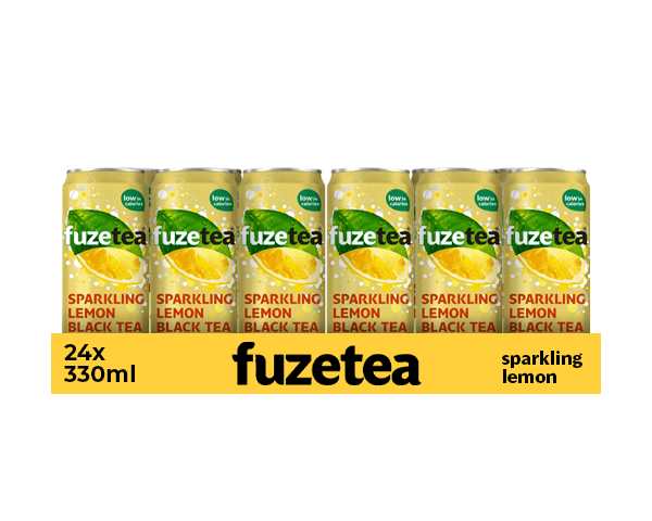 Lata de té negro espumoso Fuze tea (24x 33cl)