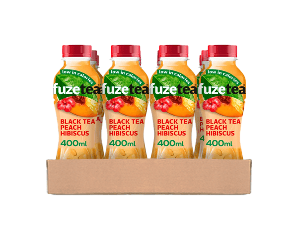 Fuze tea té negro melocotón hibisco tapa (12x 40cl)