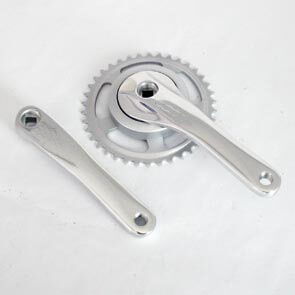 Crank set Linea 38T Aluminum steel silver