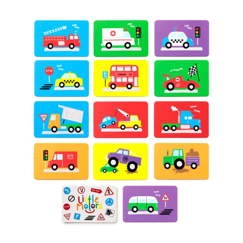 Small Motors Juego de tarjetas de memoria para niños