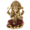 Statuetta ganesh rosso oro 16cm