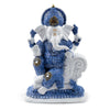 Wit blauw ganesh meditatie