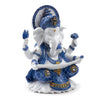 Conoscenza di Ganesh blu bianco