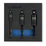 Berner Bitadapter Set 1 4 bit su Cap 1 4, 3 8, 1 2 - afbeelding 1