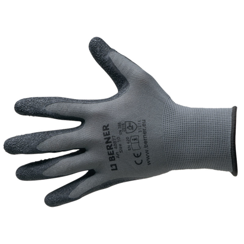 Guanti bernesi guanti b-grip lattice dimensione 9 gatto.2 nero grigio