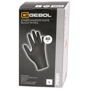 Guanti Bol Nitril size M Nero (80 pezzi)