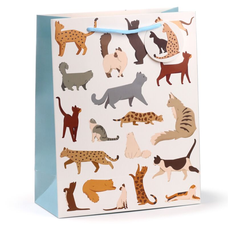 Cats finos felinos - bolsas de regalo grandes
