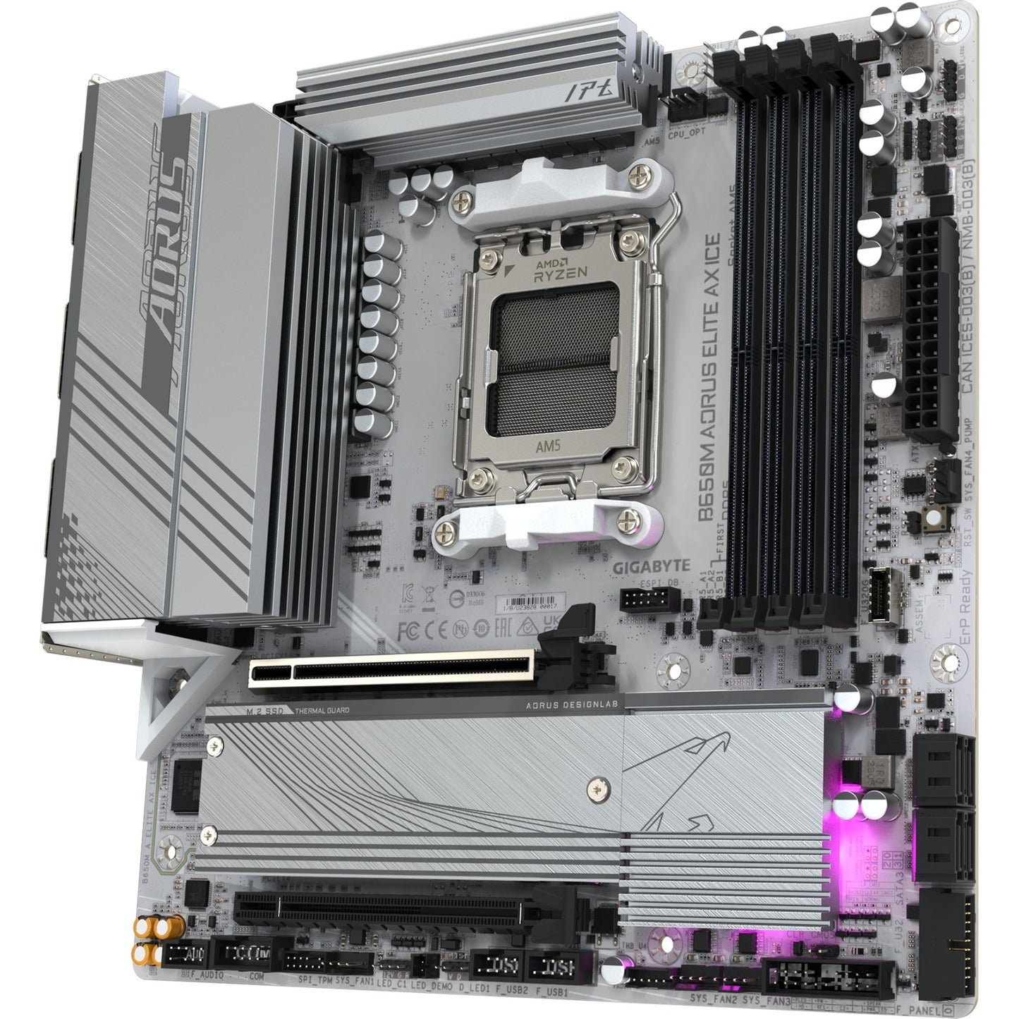 Gigabyte b650m un ghiaccio d'ascia d'élite