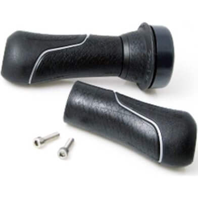 Manopole Gazelle girevoli - 105 mm - Nero