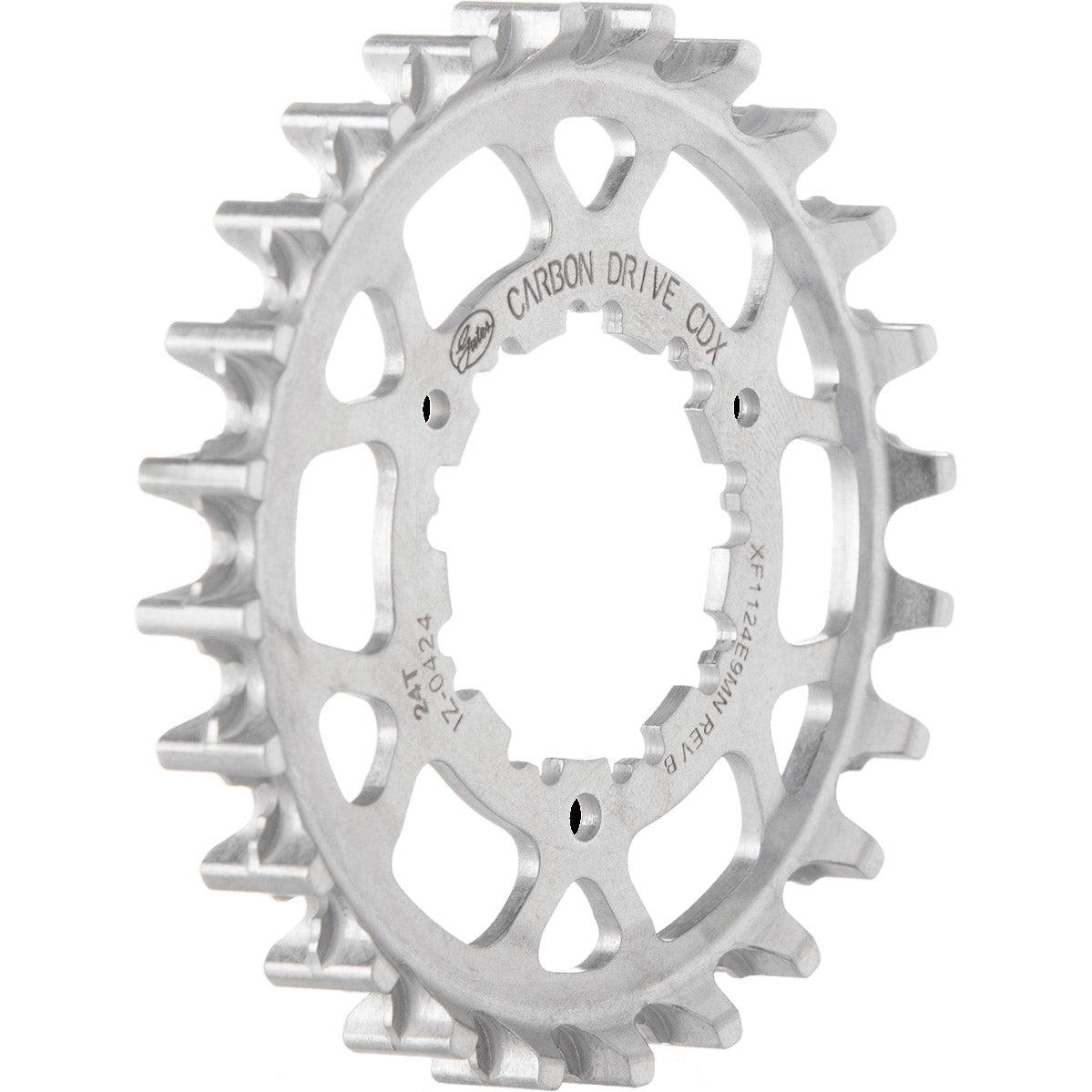 Gates sprocket cdx 24t enviolo 9-spline bl 45,5 50mm fin line