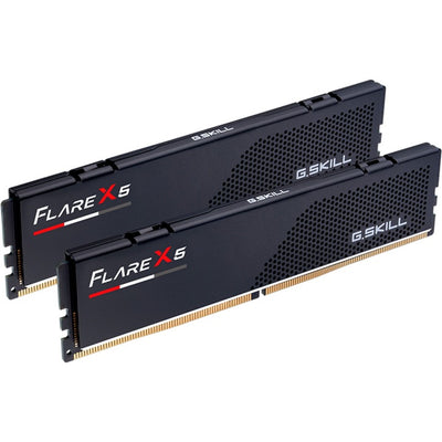 G.skill 64 gb ddr5-6000 (2x 32 gb) kit werkgeheugen (zwart, f5-6000j3040g32gx2-fx5, flare x5, expo)