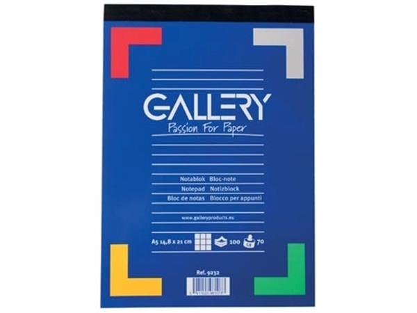Bloc de notas Gallery, ft a5, cuadriculado 5 mm, bloc (100 hojas)
