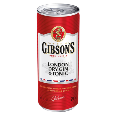 Lattina di gin tonic Gibson (24x 250 ml)