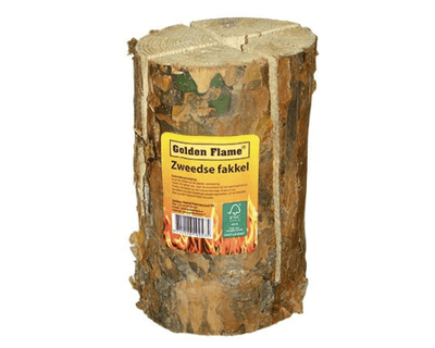 Torcia svedese fiamma dorata (25 cm)